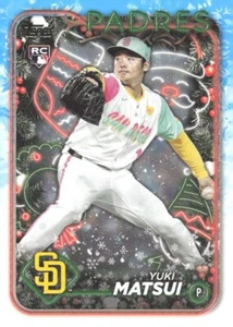 2024 Topps Holiday Yuki Matsui #H191 Image Variation Antlers SP RC Padres - Picture 1 of 2