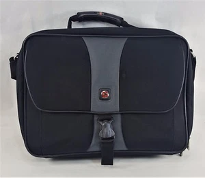 Wenger Swiss Army Laptop Swiss Gear Computer Bag Briefcase Carrying Case Black - Picture 1 of 7