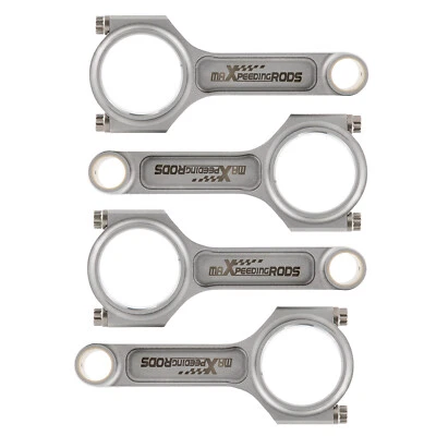 4x I-Beam Connecting Rod Rods For Acura Honda B18A B18B B20B B20Z 5.394" - Image 1 of 4