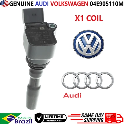 Bobina de encendido x1 GENUINA para Audi A3 Volkswagen Golf Jetta 2014-2020, 04E905110M Foto 1 de 4
