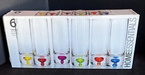 6 Pieces GIGGLE Different Colors of Six Shooters by Home Essentials 2.5oz - Picture 1 of 8