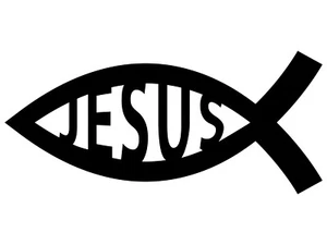 Jesus Fish Ichthys Christ Ichthus Symbol Vinyl Decal Sticker - Picture 1 of 18