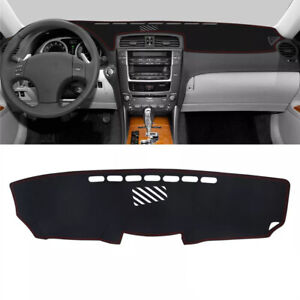 For Lexus IS250 IS350 2006-11 Red Line Leather Non-Slip Dashboard Cover Dashmat