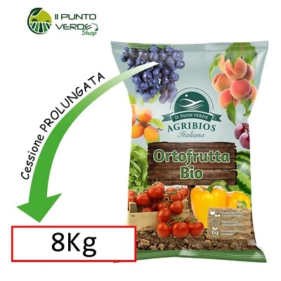 ORTOFRUTTA BIO 8 KG concime organico per agrumi frutteto orto biologico Agribios - Immagine 1 di 4