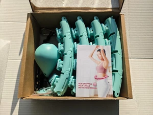 PLUS SIZE 65" QUIET 32 KNOTS WEIGHTED HULA INFINITY FITNESS - Mint Green NEW - Picture 1 of 2