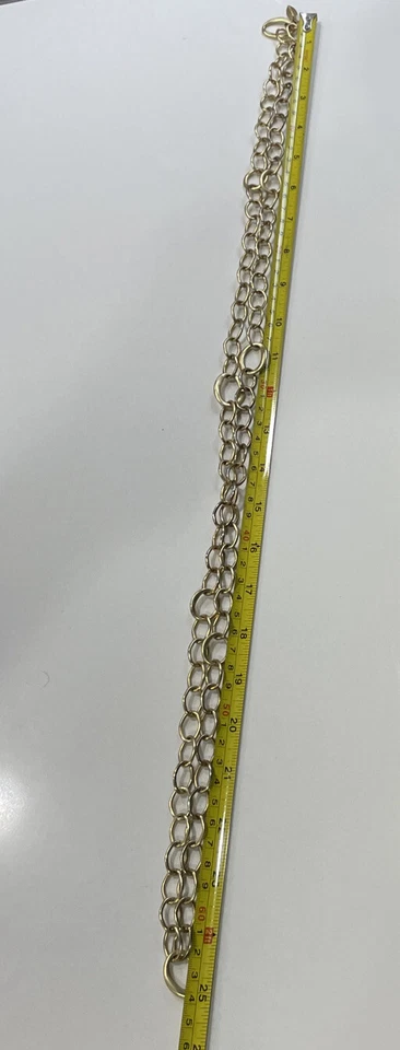 Ожерелье Coldwater Creek фиолетовое яркие звенья 32 дюйма золотистый цвет винтажная оправа - Изображение 1 из 4