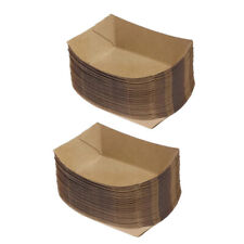 Kraft Paper Snack Trays - 50pcs for Catering & Home Use