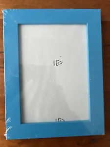 IKEA - NYTTJA Picture Frame x2 - Blue Turquoise 5"x7"  Discontinued Boho Modern - Picture 1 of 6