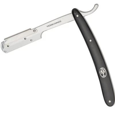 Rasoio mezza lama nero | Boker Pro Barberette - Immagine 1 di 4