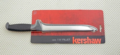 # 1247 Kershaw Estrecho 7 1/2 "Filete de Pescado Cuchillo Funda 1247X Nuevo en Tarjeta Pesca Foto 1 de 4