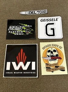 2023 Shot Show Las Vegas, NV Lot of 5 Stickers Decals, Geissele, Ontario Knife - Picture 1 of 4
