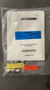 Tech Lighting 700MOPVLTS MonoRail Power Vault Adapter Satin Nickel BRAND NEW - Picture 1 of 9