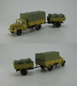 Opel Blitz Planen-LKW mit Anhänger Rommel Wüsten Wehrmacht - 1:87 H0 - Picture 1 of 1