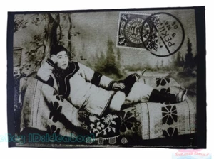 Matted 8"x6" Old Photograph a foot-binding lady woman of Late Qing China 1919s - Picture 1 of 3