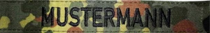 Namensstreifen Namensband Bundeswehr mit oder ohne Klett - Bild 1 von 12