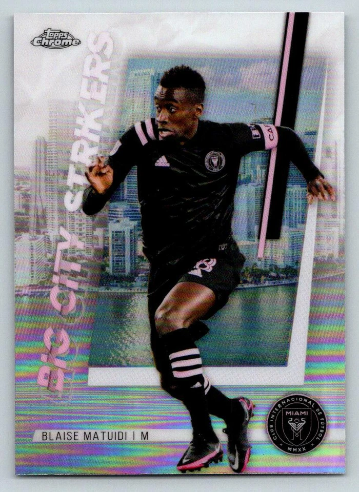 2021 Topps Chrome MLS Big City Strikers #BCS20 Blaise Matuidi (ref 210234) - Image 1 of 2
