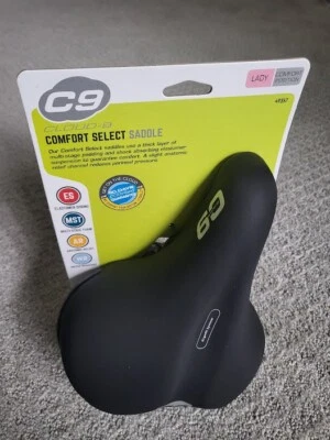 Cloud-9 Sport Bicycle Seat, Suspension, Comfort Saddle – 10" x 8" Brand New  - Image 1 of 4