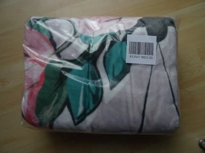 MONT CHALET Heimdecke Chinchilla ca.150x200cm Schmetterling Mikrofaser QVC - Bild 1 von 4