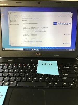 Lot Of 2 Dell Vostro 1440 14" Laptop Intel i3 2.5Ghz 4GB RAM 320GB HDD Win 10 - Image 1 of 4