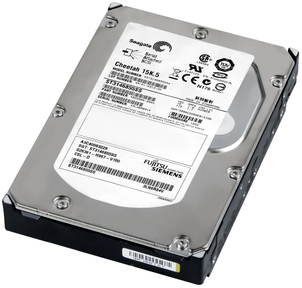 Hard Drive Fujitsu A3C40083229 ST3146855SS 146GB 15K 16MB SAS 3.5'' - Image 1 of 3