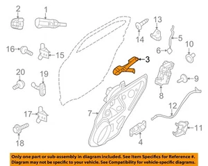 FORD OEM Lock -Rear Door-Reinforcement Left BE5Z5426685B - Picture 1 of 2