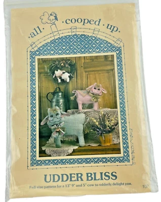 All Cooped Up Sewing PATTERN Udder Bliss Cows Small Medium Large - Image 1 of 4