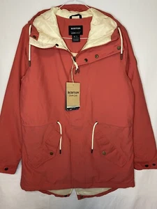 $199 BURTON Jacket Women SMALL Sadie Insulated Parka Hooded Snow Pink Ladies New - Picture 1 of 12