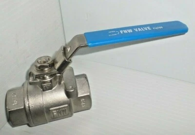 ⭐NEW⭐ 1" FNW STAINLESS STEEL CF8M FULL PORT BALL VALVE 1000WOG FIG.200 - Image 1 of 4