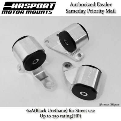 Hasport Mount Kit 88-91 Honda Civic/ CRX Factory B-Series w/ Cable Trans. 62A - Image 1 of 2