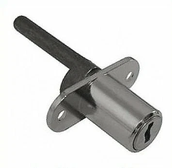 L&F 5841-55 Desk Lock Double Wing Horizontal 55mm Peg with 2 keys mastered M18