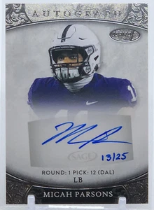 💥MICAH PARSONS ROOKIE AUTO 2021💥SAGE ASPIRE SILVER AUTOGRAPH🔥COWBOYS🔥🔥 - Picture 1 of 3