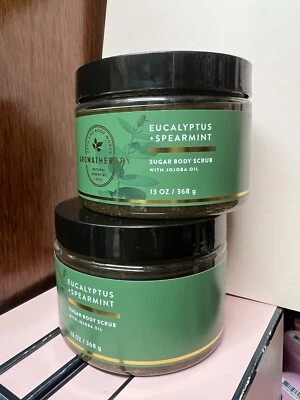 2 Bath & Body Works Aromatherapy Stress Relief Eucalyptus/Spearmint Sugar Scrub - Image 1 of 2
