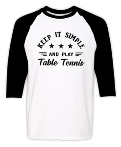 Table Tennis Player Funny T Shirt Table Tennis Coach Gift Tee Ping Pong Shirt - Picture 1 of 2