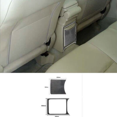 For Subaru Forester Carbon Fiber Interior Rear Center Cupholder Cover Trim 2Pcs Foto 1 de 4