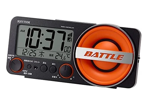 RHYTHM loud alarm clock, radio controlled clock, 1,000 patterns, electronic soun - Image 1 of 4