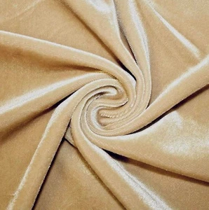 Stretch Velvet Fabric by Yard 60” Soft Spandex for Sewing, Apparel, Upholstery - Picture 1 of 183