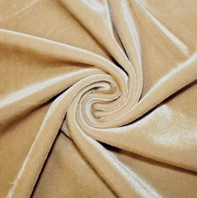 Stretch Velvet Fabric by Yard 60” Soft Spandex for Sewing, Apparel, Upholstery - Image 1 of 4