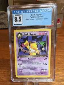 2000 Team Rocket Dark Hypno 1st Edition Pokémon Non Holo CGC 8.5 - Picture 1 of 2