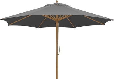 Malaga - Ombrello Da Sarta, Colore: Antracite, Ca. 300 Cm, 8 Pezzi, Ombrellone R - Immagine 1 di 4