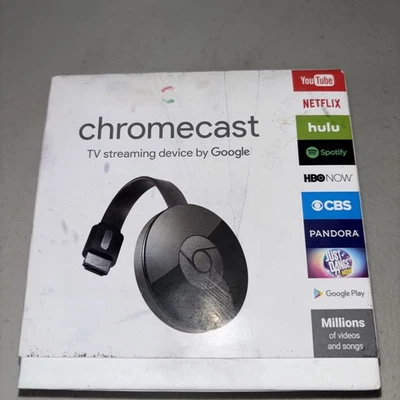 Transmisor multimedia HD Google Chromecast (2.ª generación) - negro nuevo sellado Foto 1 de 4