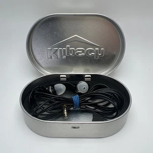1ST GEN Genuine Klipsch Image S4 Black In Ear EarBud Headphones W/ Case - Picture 1 of 3