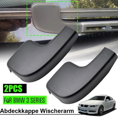 2 Abdeckkappe Wischerarm Vorne Für BMW 3er E90 E91 E92 E93 61617138990 Set - Bild 1 von 4