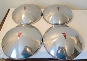 1970-1971 Pontiac Fire Bird Dog Dish Poverty Hubcaps 10.5" Set Of 4 - Picture 1 of 3