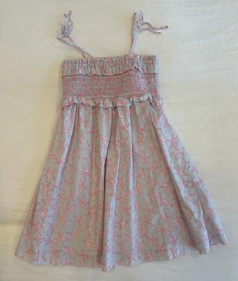 Crewcuts J. Crew Girls Starfish Dress Size 5 Pink & Light Blue - Image 1 of 2