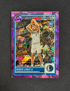 2023-24 NBA Hoops Premium Dereck Lively II Purple Ice PRIZM /149 #253 RC Mavs - Picture 1 of 2