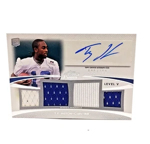 2012 Topps Prime Level V Auto Relics 96/700 TY Hilton PV-TH Rookie Quad Patch RC - Bild 1 von 4