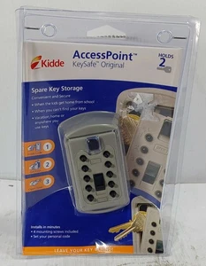 1 NUEVO KIDDE 001004 GRIS PUNTO DE ACCESO 2 LLAVES LLAVE DE REPUESTO CAJA FUERTE **HACER OFERTA** - Imagen 1 de 2