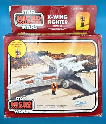 Star Wars Vintage Micro Collection X-Wing Fighter Vehicle 1982 Complete w/Box - Image 1 of 4