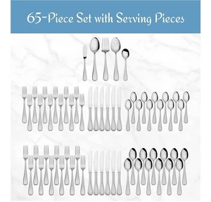 Mikasa Bravo 267045 Silber 65-teiliges Besteckset. C1 - Bild 1 von 6