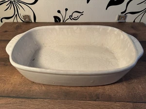 Keramik Auflaufform / Backform rechteckig Vintage Craquelé - Bild 1 von 1